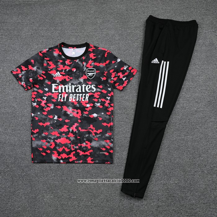 Tuta da Track Arsenal Manica Corta 2021 2022 Rosso